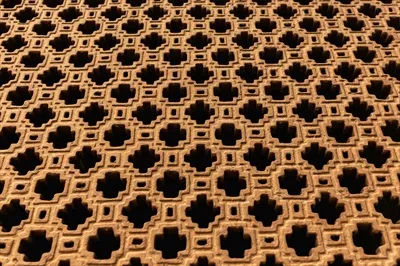 عکس دیوار بتنی نارنجی با الگوهای زیبا و جذاب
