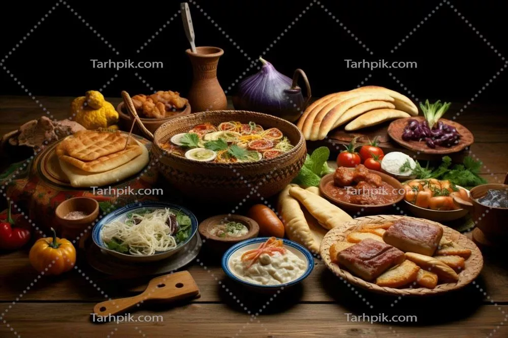 عکس غذاهای ملی آذربایجان: سفر به دنیای طعم ها و عطرها