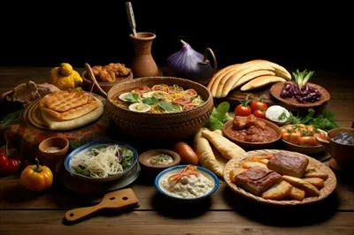 عکس غذاهای ملی آذربایجان: سفر به دنیای طعم ها و عطرها