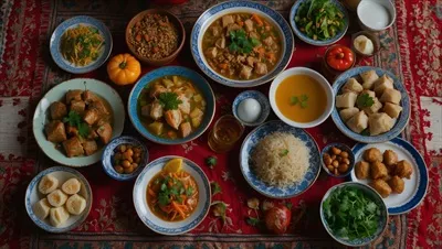 عکس سفر به دنیای غذاهای سنتی ازبکستان: سفره ای رنگارنگ از غذاهای ملی برای جشن های سال نو