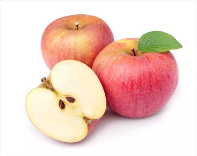 عکس تصویری زیبا از سیب های رسیده و تازه در باغ