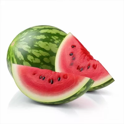 عکس تصویری زیبا و جذاب از هندوانه تازه و خوشمزه به صورت انزوا