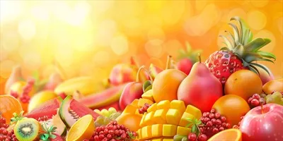 عکس مجموعه ای از توت ها و میوه های رنگارنگ و خوشمزه