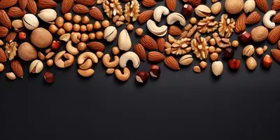 عکس تصویری زیبا از مجموعه ای از مغزها به صورت مسطح و هنری