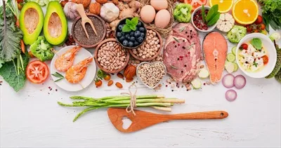 عکس مفاهیم رژیم کتوژنیک و مواد غذایی سالم برای کاهش وزن