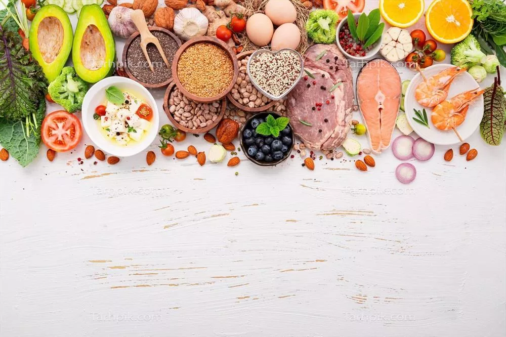 عکس مفاهیم رژیم کتوژنیک و انتخاب مواد غذایی سالم برای کاهش وزن