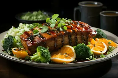 عکس خوراک لذیذ و ترد شکم خوک، تجربه ای شگفت انگیز در رستوران های آسیایی