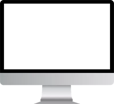 عکس دوربری تصویری واقع گرایانه از مانیتور کامپیوتر با طراحی مدرن و جذاب