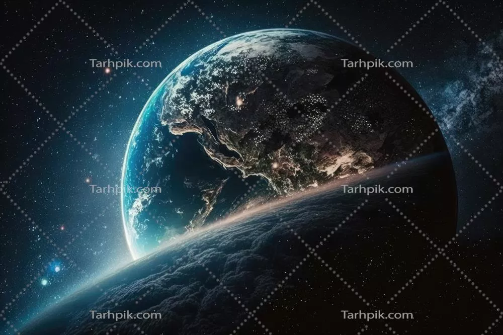 عکس نمایی زیبا و رنگارنگ از زمین از فضا با جزئیات شگفت انگیز
