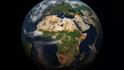 عکس نقش فناوری ماهواره ای و هوش مصنوعی در تجارت جهانی و نقشه برداری