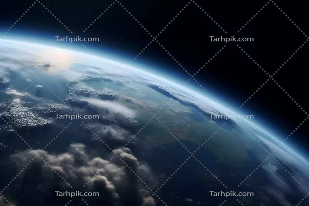 عکس تصویری زیبا و واقع گرایانه از سیاره زمین از فضا با کیفیت بالا