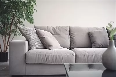 عکس طراحی داخلی اتاق نشیمن با مبلمان مدرن و مینیمالیستی به صورت سه بعدی