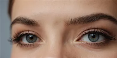 عکس زیبایی بی نظیر ابرو و مژه: نمایی نزدیک از جزئیات فوق العاده