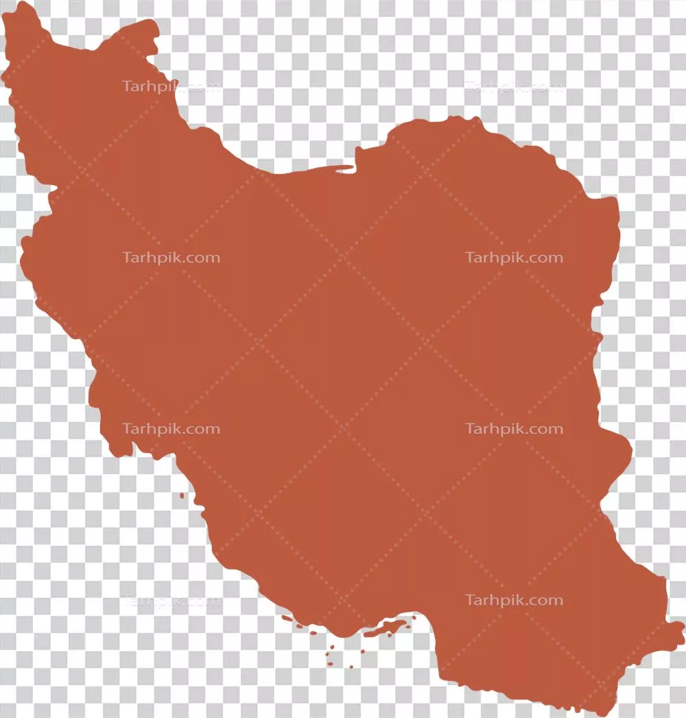 عکس دوربری نقشه ایران به صورت طراحی آزاد و بدون حاشیه نویسی