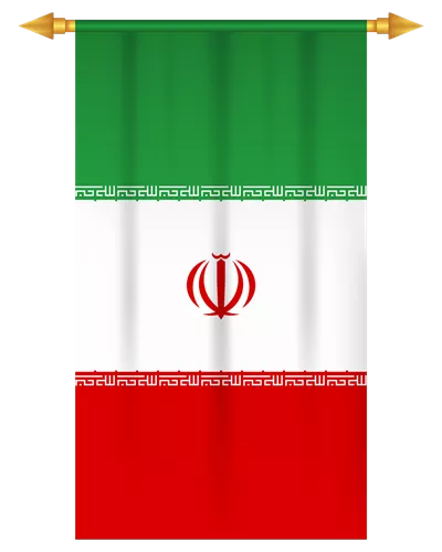 عکس دوربری پرچم عمودی ایران: نماد ملی و فرهنگی کشور با طراحی زیبا