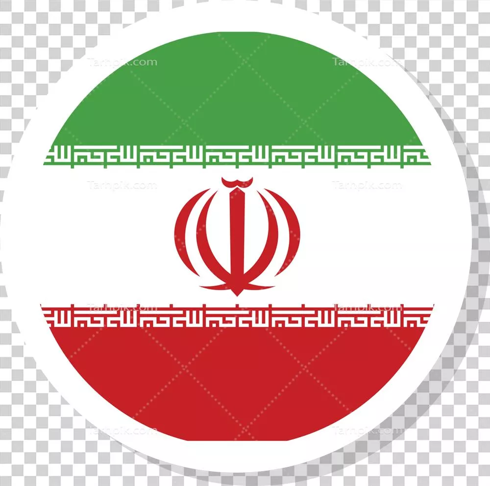 عکس دوربری پرچم ایران در قالب دایره ای: نماد هویت ملی و فرهنگی