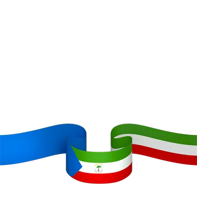 عکس دوربری طراحی المان پرچم گینه استوایی برای روز ملی استقلال