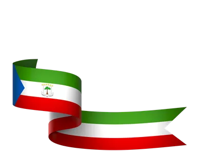 عکس دوربری طراحی المان پرچم گینه استوایی برای روز ملی استقلال با ربان زیبا