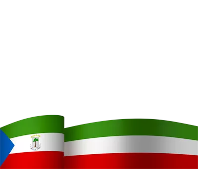 عکس دوربری طراحی المان پرچم گینه استوایی برای روز ملی استقلال با ربان زیبا