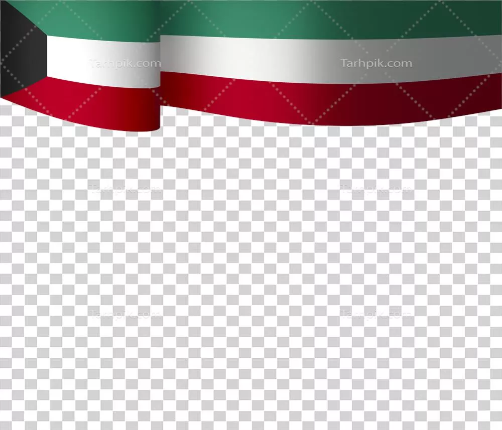عکس دوربری طراحی المان پرچم کویت برای روز ملی استقلال با ربان زیبا