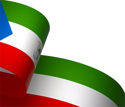 عکس دوربری طراحی المان پرچم گینه استوایی برای روز ملی استقلال با ربان زیبا
