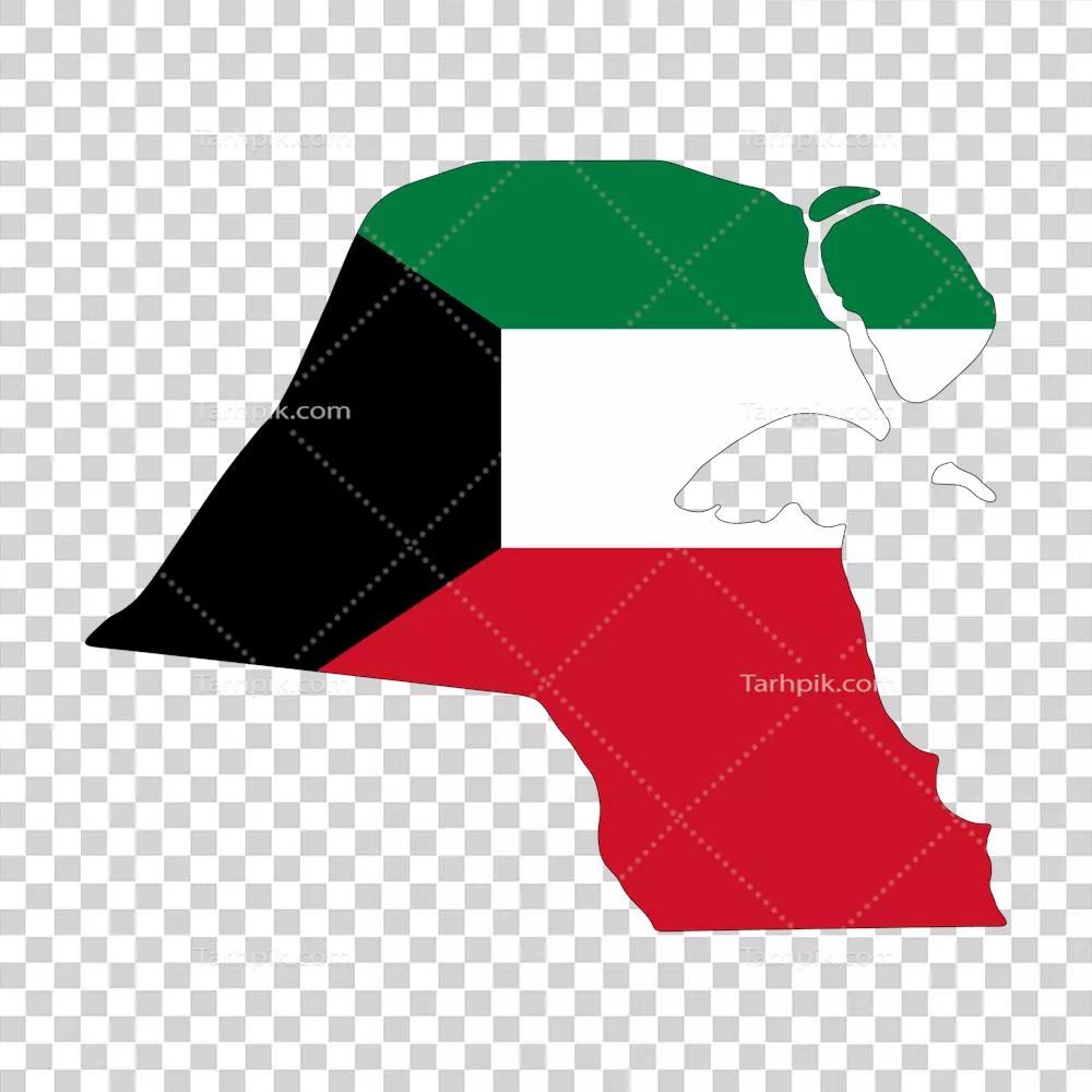 عکس دوربری پرچم کویت: نماد ملی و فرهنگی کشور کویت با طراحی زیبا و معنادار
