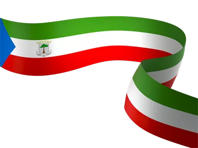 عکس دوربری طراحی المان پرچم گینه استوایی برای روز ملی استقلال با ربان زیبا