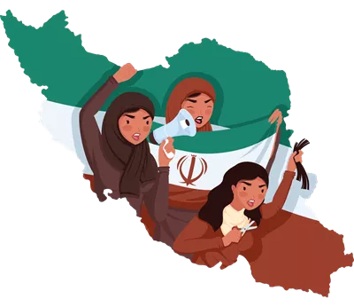 عکس دوربری تظاهرات دختران ایرانی: صدای جوانان در برابر نابرابری ها