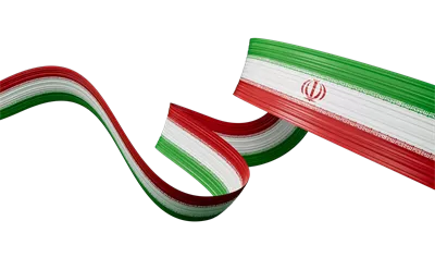 عکس دوربری بنر سه بعدی روز استقلال ایران با ربان و پرچم زیبا