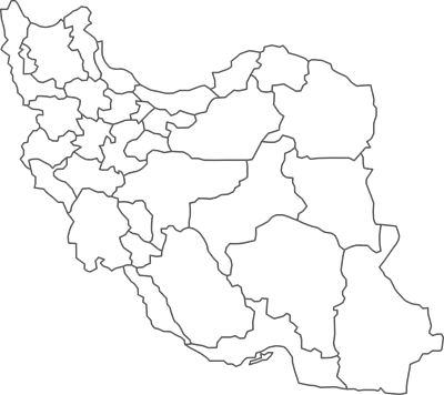 عکس دوربری نقشه ای دقیق از ایران با جزئیات کامل و طراحی زیبا