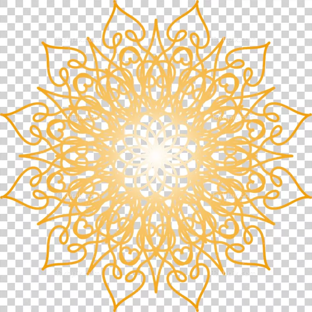 عکس دوربری طرح دایره ای زیبا و هنری با الهام از مانداهای سنتی