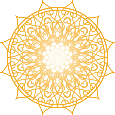 عکس دوربری طرح دایره ای زیبا و هنری با الهام از مانداهای سنتی