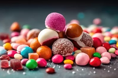 عکس مجموعه ای از تصاویر جذاب و رنگارنگ از انواع آبنبات ها و شیرینی ها