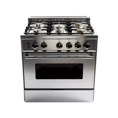 عکس دوربری اجاق گاز استیل ضد زنگ با طراحی مدرن و شفافیت بی نظیر
