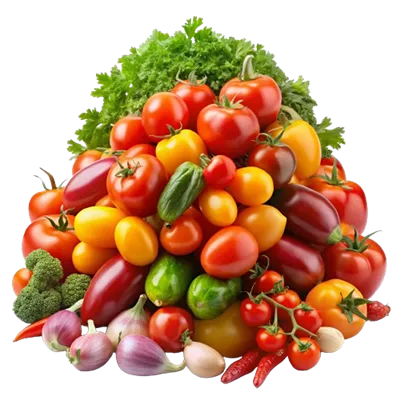 عکس دوربری گوجه فرنگی های خوشمزه و تازه در یک توده زیبا و واقع گرایانه