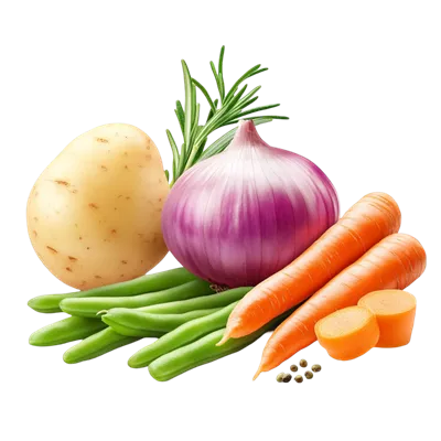 عکس دوربری بسته ای از سبزیجات سالم و تازه با طراوت و رنگارنگ