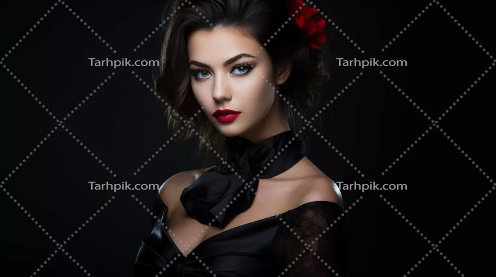 عکس زیبایی و جذابیت یک زن جوان در دنیای مد و فشن
