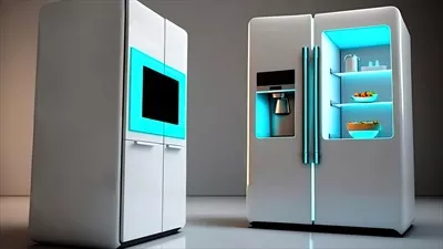 عکس آشپزخانه ای مدرن با وسایل هوشمند و صفحه نمایش برای راحتی بیشتر