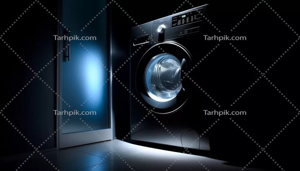 عکس ماشین لباسشویی مدرن با طراحی شیک و کارایی بالا برای زندگی روزمره