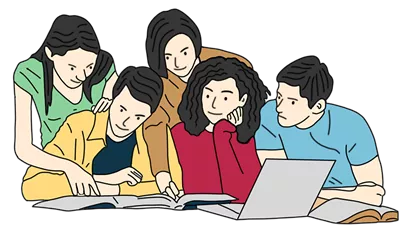 عکس دوربری تصویری زیبا و هنری از کلاژ دانشجویی با طراحی دستی و خلاقانه