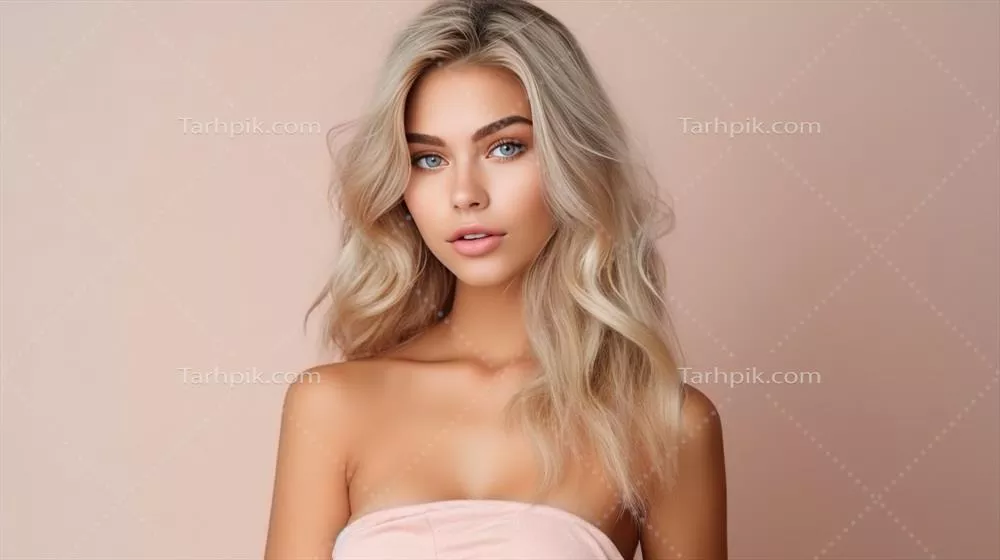عکس مدل لباس زنانه با رنگ هلو روشن و طراحی مدرن و جذاب