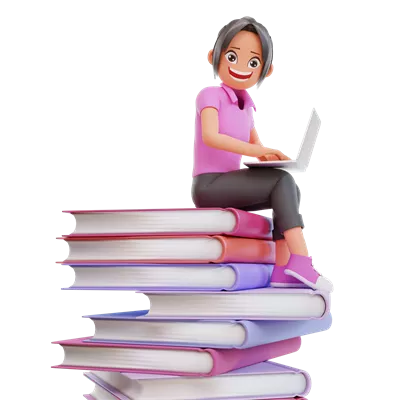 عکس دوربری تصویری از دانشجویی که با لپ تاپ در حال یادگیری آنلاین است