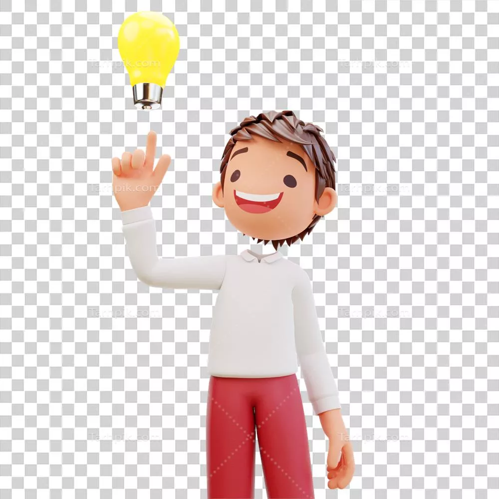 عکس دوربری دانش آموزی با ایده ای خلاقانه در دنیای سه بعدی