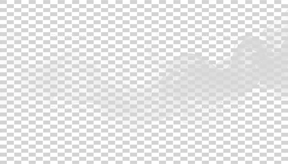 عکس دوربری تصویری زیبا از الگوهای دودی سفید و خاکستری با پس زمینه شفاف