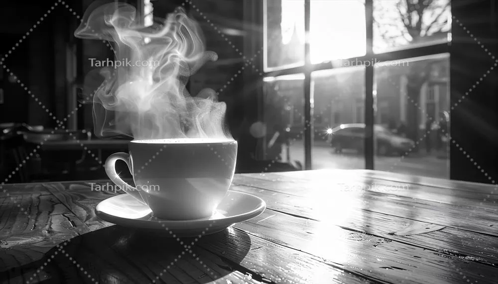 عکس تصویری زیبا و جذاب از قهوه با طراحی هوش مصنوعی