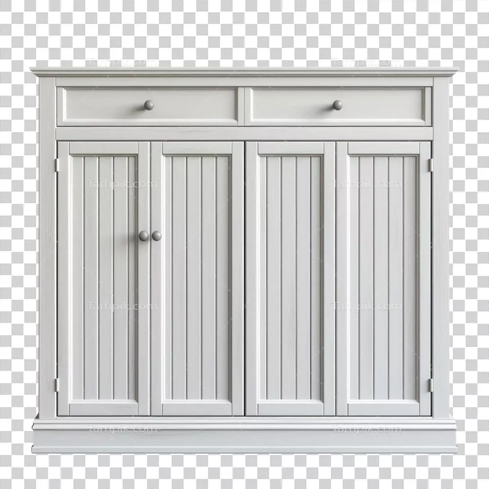 عکس دوربری نمای کامل از درب کابینت با طراحی چوبی و بافت زیبا