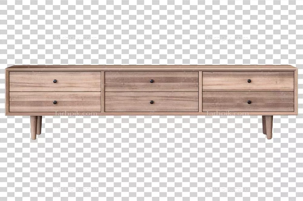عکس دوربری کابینت چوبی قهوه ای با طراحی زیبا و کاربردی برای فضای داخلی