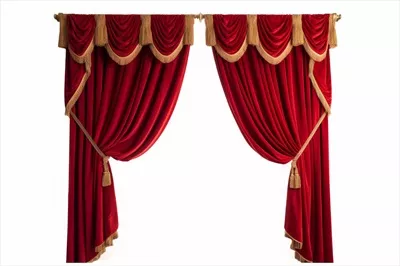 عکس پرده مخملی قرمز تئاتر: نماد زیبایی و هنر نمایشی