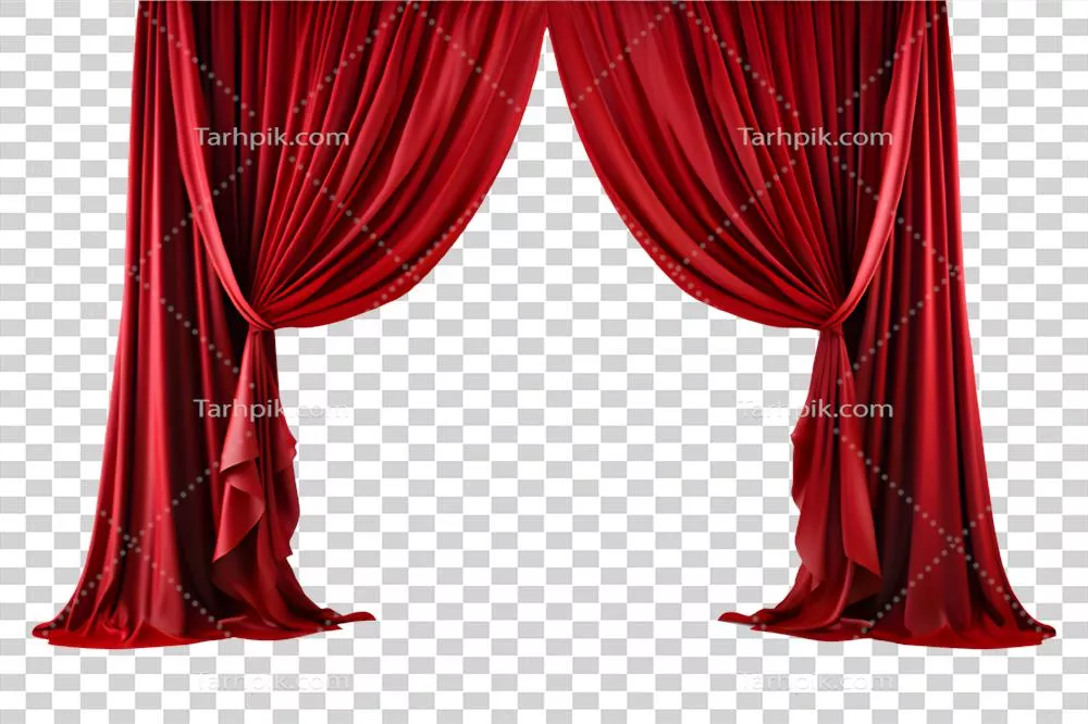 عکس دوربری پرده قرمز صحنه نمایش: نماد زیبایی و جذابیت در هنرهای نمایشی