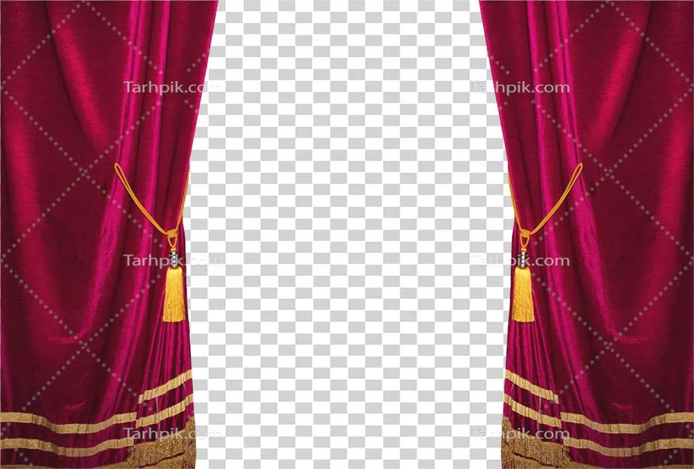 عکس دوربری پرده های مخملی قرمز سینما و تئاتر: نماد نمایش و هنر